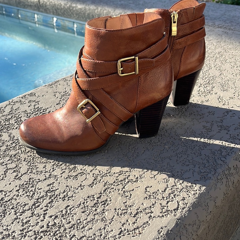 Nurture Heeled Boots, Size 7